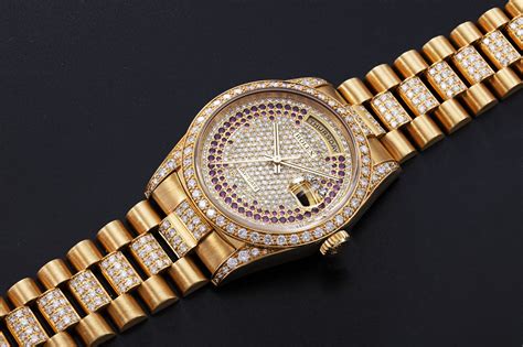 gold and gold face diamond dial rolex replica day-date|cheap rolex watches.